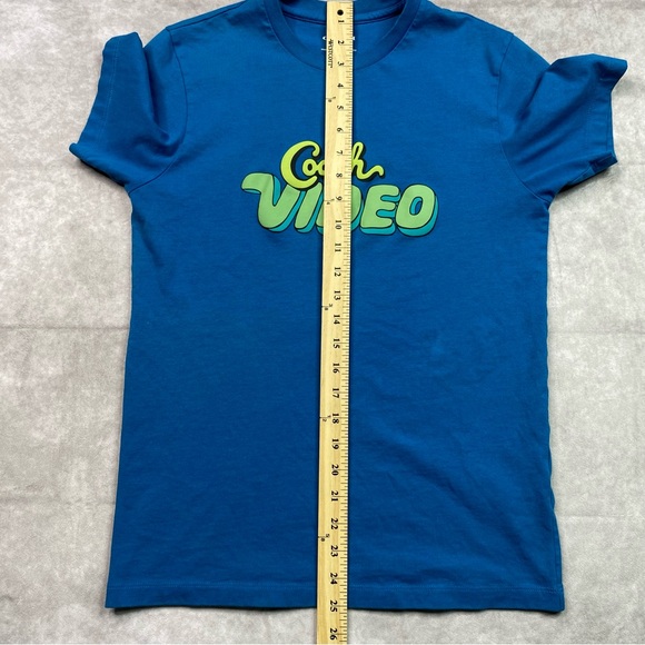 COACH T-Shirt Men's Size XS Blue Designer Video Signature Graphic Tee Shirt I42 - Picture 12 of 15